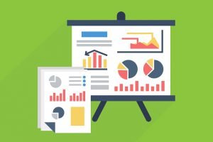 Data shown as metrics in graphs